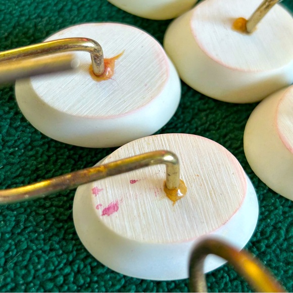 Vintage Ceramic Shower hooks - Picture 3 of 4